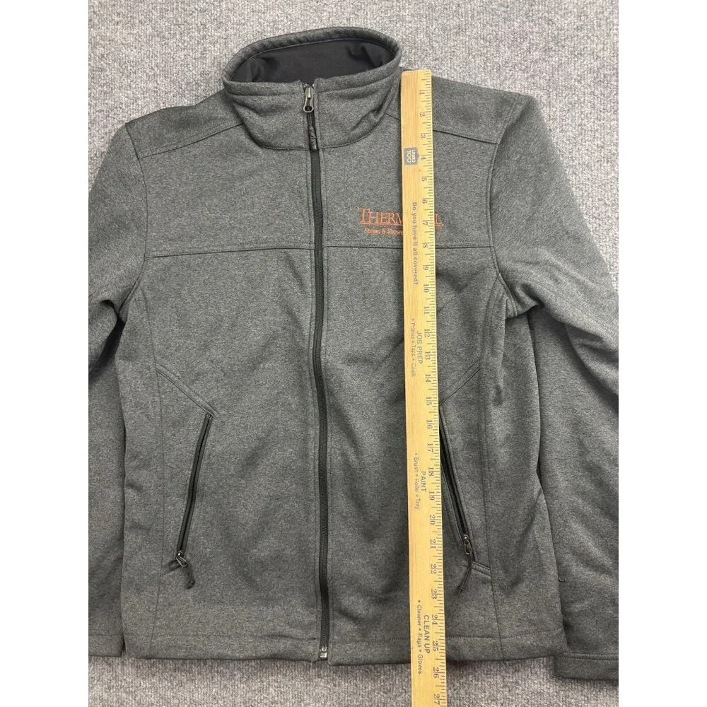 The North Face WindWall Jacket Mens Small Gray‎ Softshell Full Zip ThermaSol